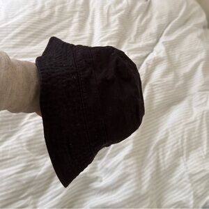 Black Cotton Bucket Hat